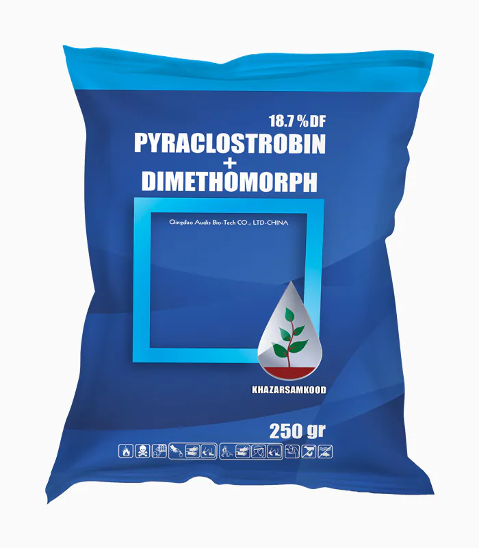 قارچ کش پیراکلواستروبین+ دی‌متومورف Dimethomorph+ Pyraclostrobin 18.7% DF