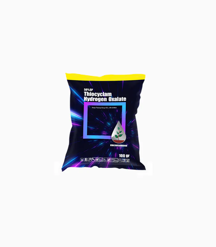 thiocyclam-hydrogen-oxalate حشره کش تیوسیکلام هیدروژن اکسالات Thiocyclam Hydrogen Oxalate 50% SP